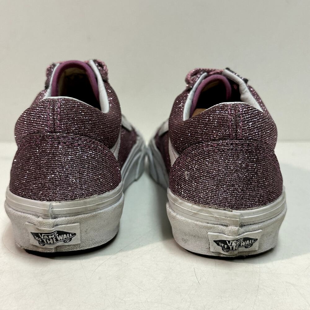 VGUC Vans Women's Old Skool Orchid Pink Metallic Glitter Skate Shoe 90s Y2K 6.5 - Picture 6 of 10